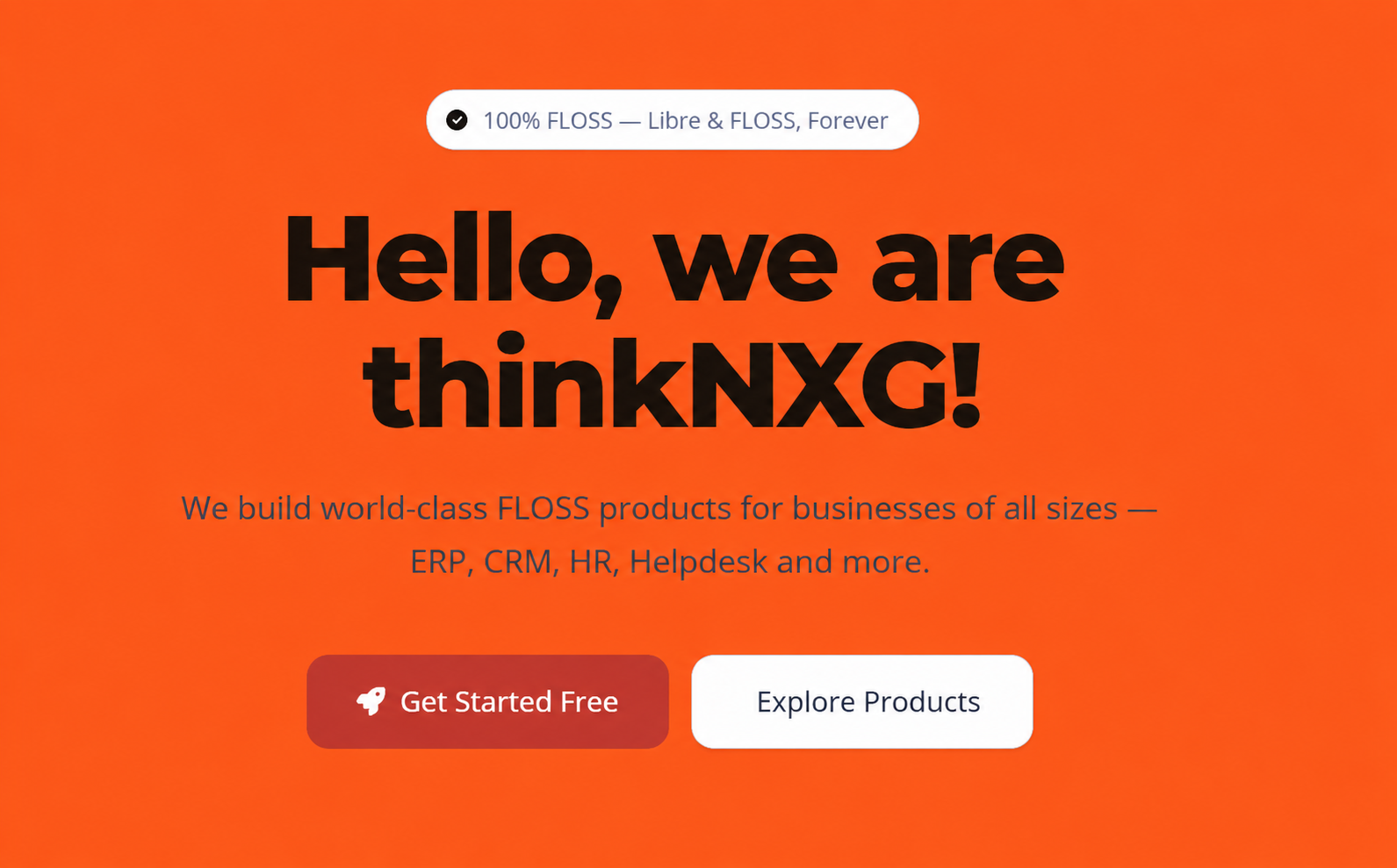 thinkNXG platform homepage preview